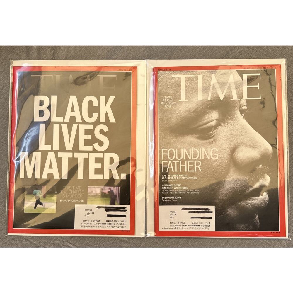 Time Magazine 2013 Martin Luther King Jr 2013 - Black Lives Matter 2015